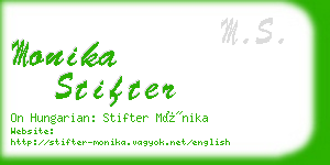 monika stifter business card